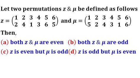 even or odd permutation